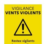 Vigilance jaune renforcée orages violents