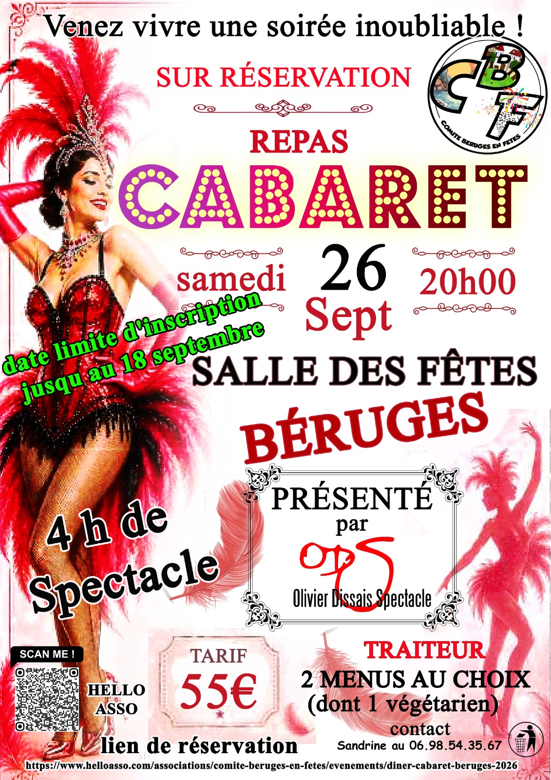 Comité Béruges en Fête : Soirée Cabaret Comité Béruges en Fête : Soirée Cabaret