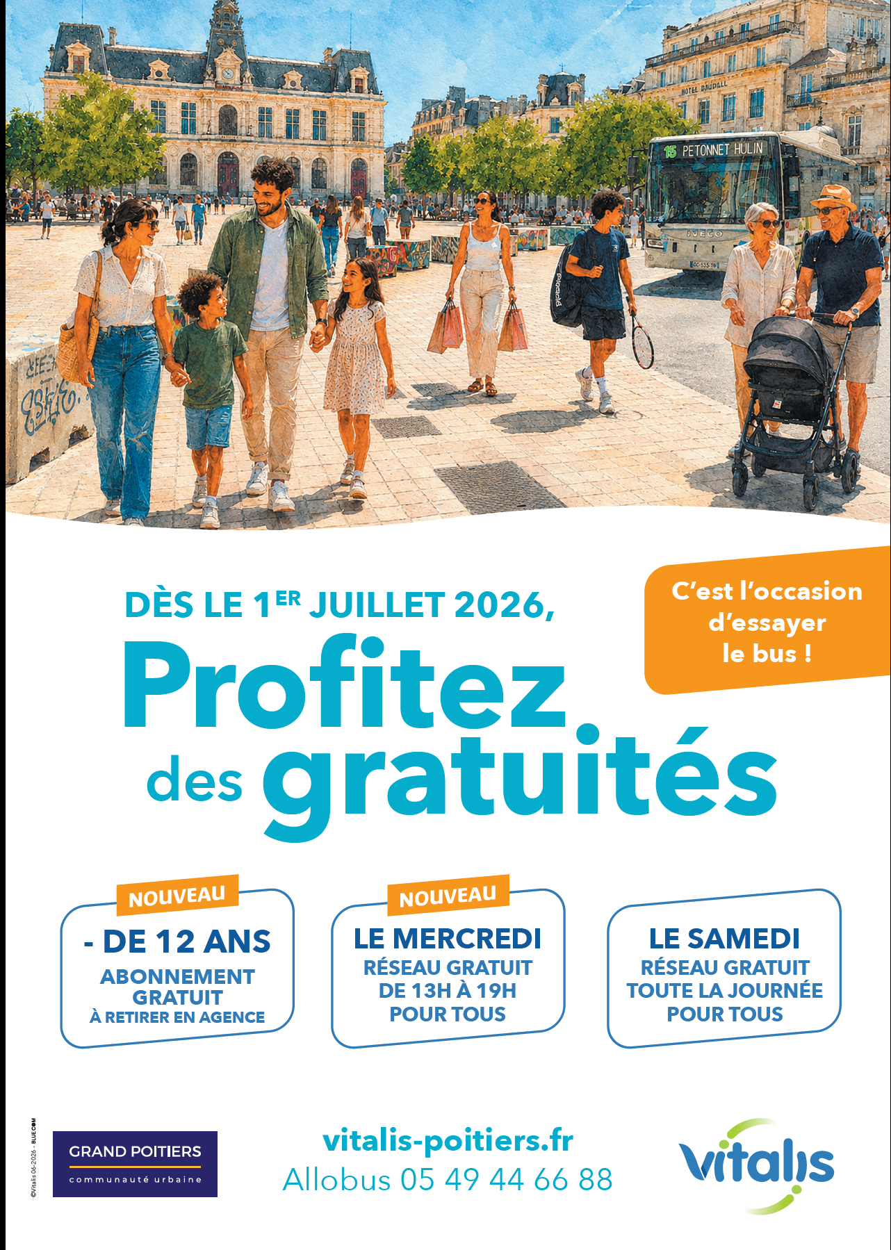 Grand Poitiers : Nouveautés sur le transport