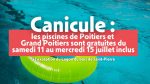 Piscines de Grand Poitiers gratuites jusqu’à  mercredi