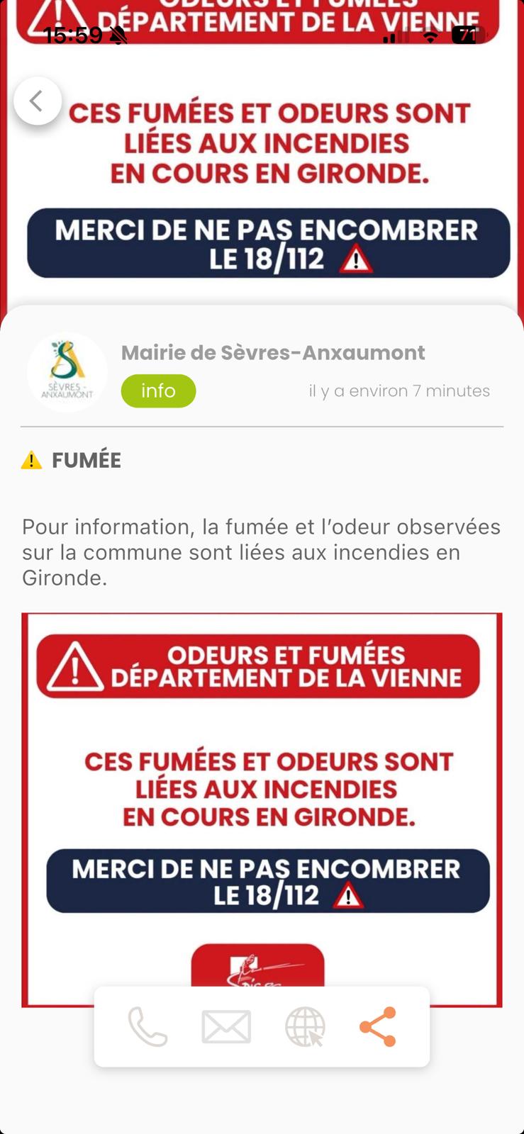 Fumées dans la Vienne