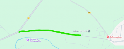 Route entre l'EHPAD et la D6 sera fermée le 27 aout entre 11h et 15h30