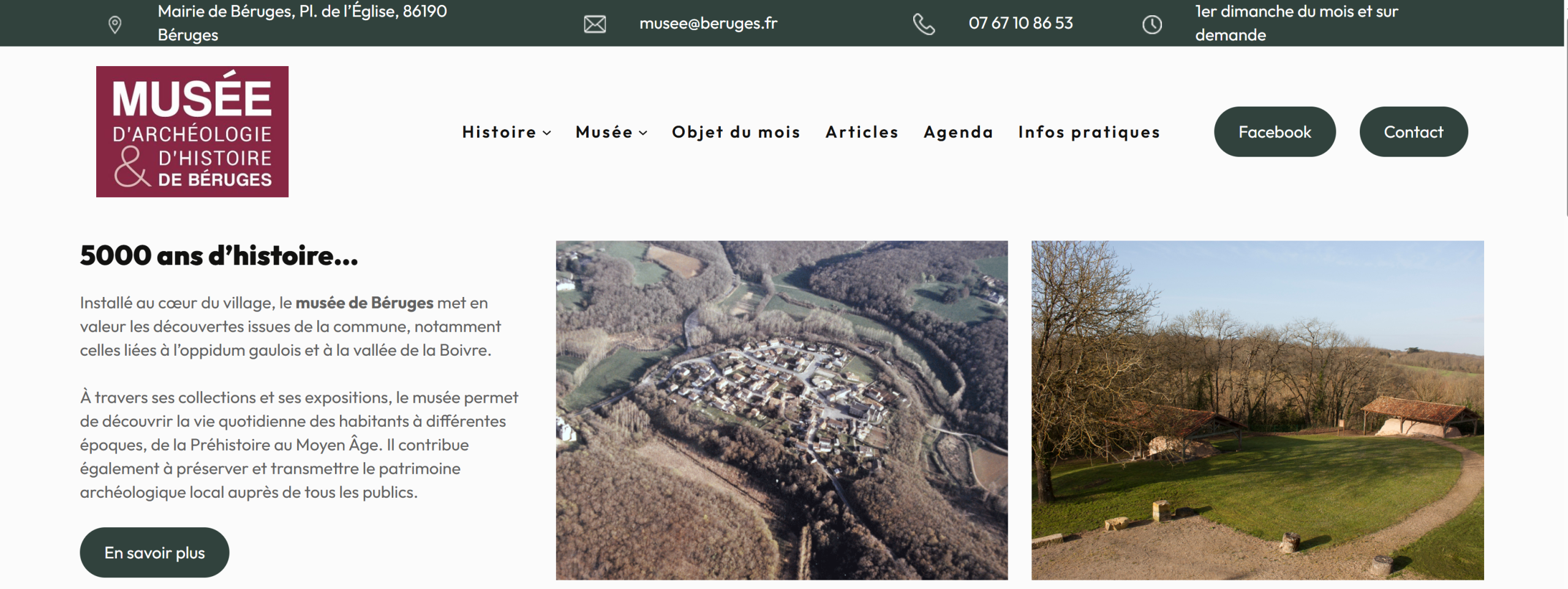 Le site du musée fait peau neuve