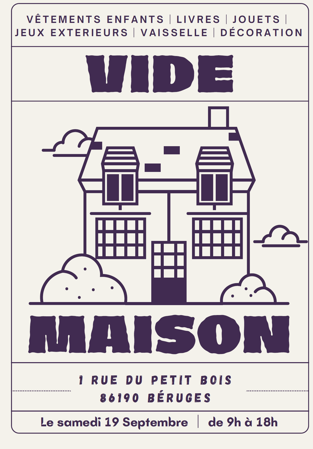 Vide maison
