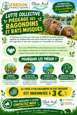 Mobilisation collective avec le Syndicat du Clain Aval contre les ragondins